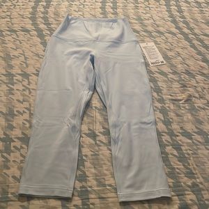 Lululemon Align SHR Crop 21” in light Blue- AVAILABLE IN Sz 6 and 8